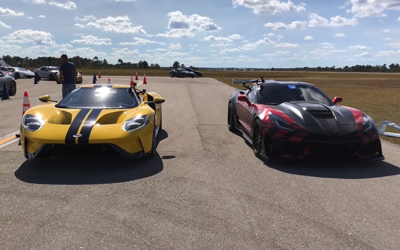 Έχει το Ford GT ελπίδες απέναντι στην Corvette ZR1; (vid)