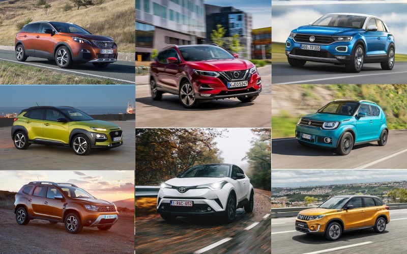 Τοπ 10 σε πωλήσεις SUV στην Ελλάδα το πρώτο οκτάμηνο του 2019