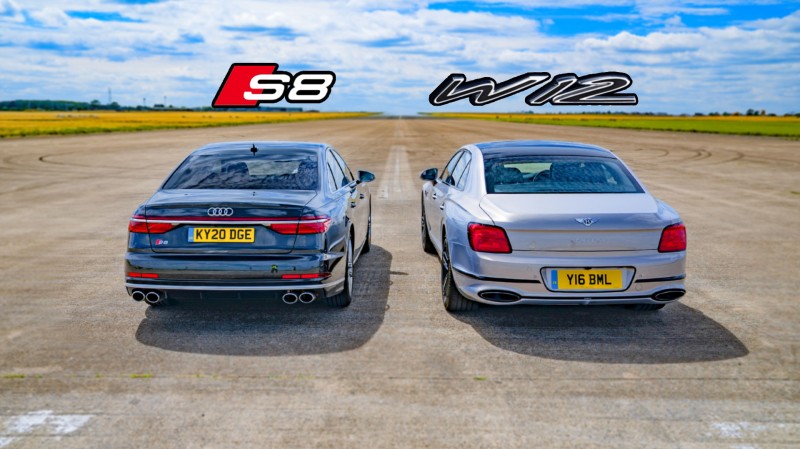Audi S8 vs Bentley Flying Spur: Η κόντρα των businessman [Video