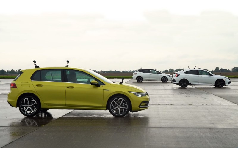 Honda Civic vs Volkswagen Golf vs Toyota Corolla: Μια καθημερινή κόντρα (video)