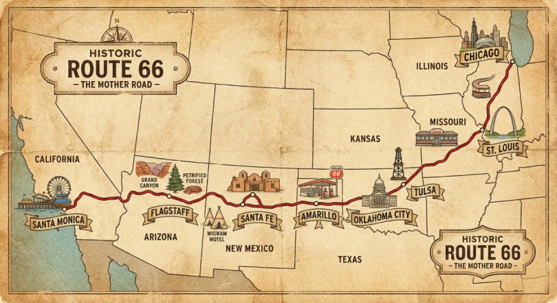 istoriko-us-hpa-ipa-route-66-vintage-xartis