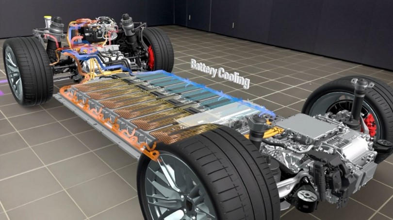 mpataria-battery-cooling-porsche-cayenne-electric-ilektriki