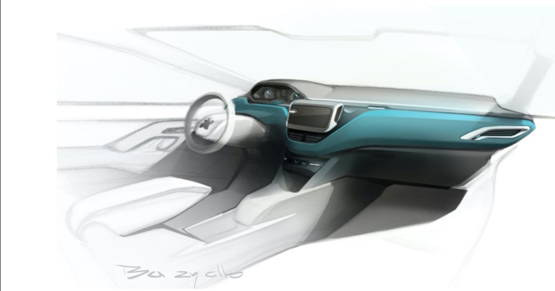 Dessin_Etude_i-cockpit_208_1ère_génération