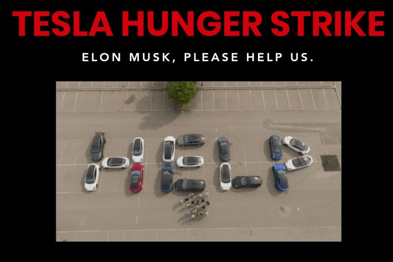 Tesla Hunger Strike