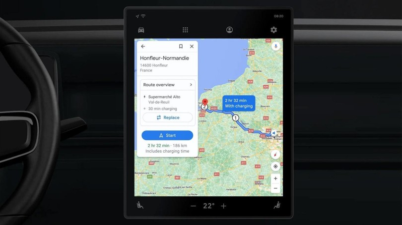 google-maps-ilektriko-taxidi-fortisi