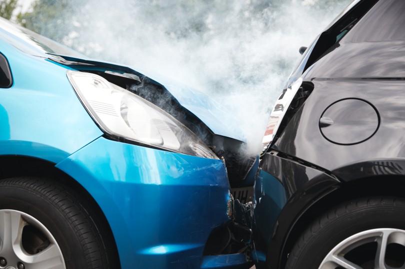 close-up-of-two-cars-damaged-in-road-traffic-