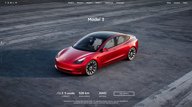 tesla-model-3-korea