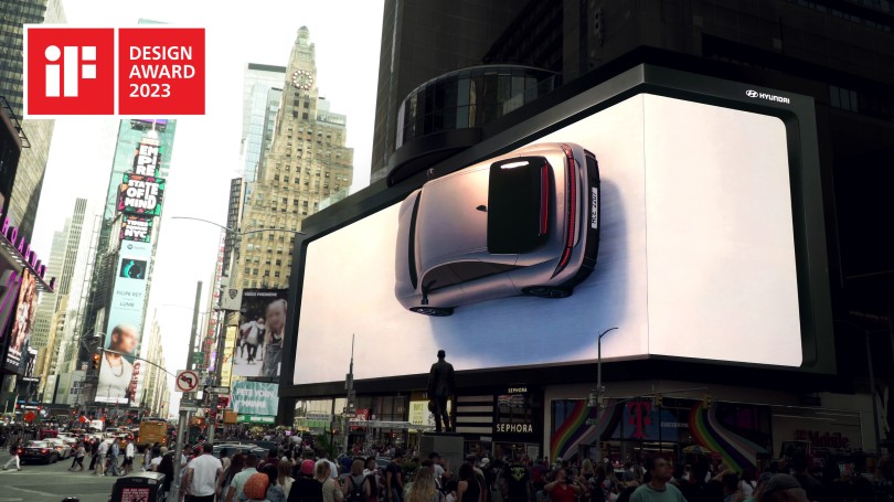 _2. IF_Award_IONIQ 6 Design Unveil Film on Digital Billboards