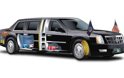 H Προεδρική Limo του Barrack Obama