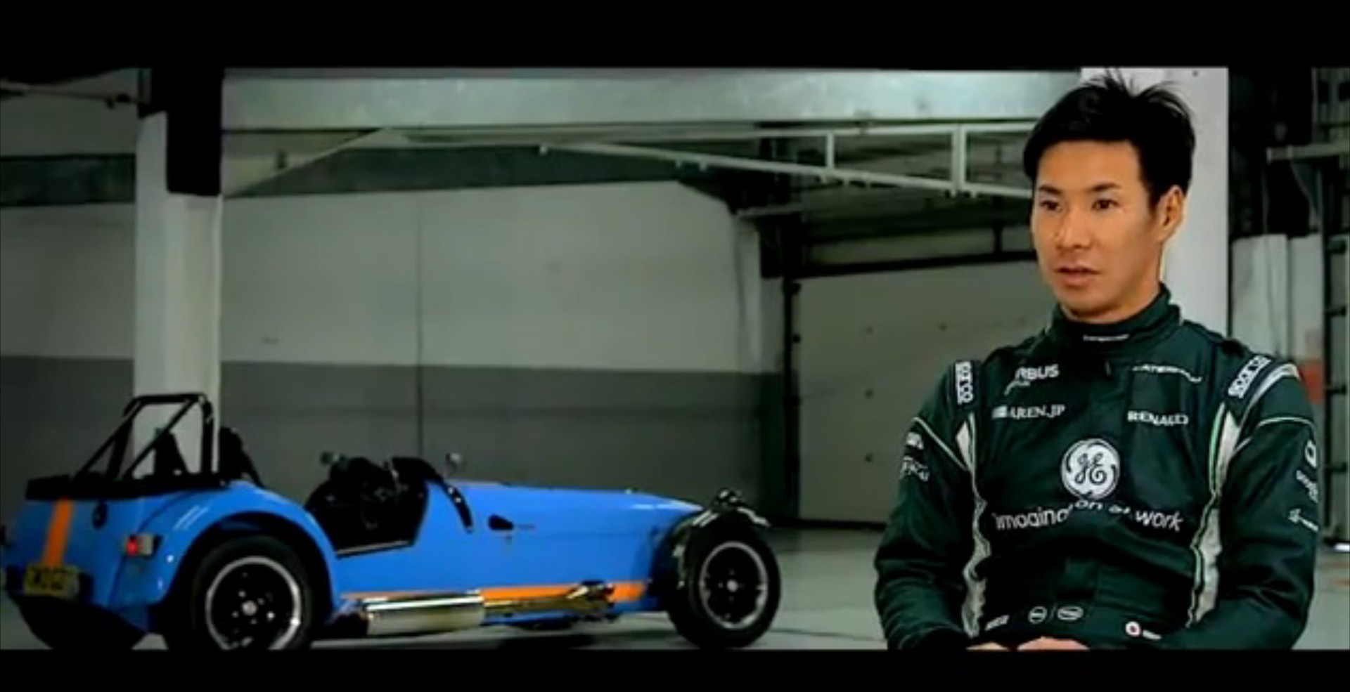 Ενθουσιασμός Kamui Kobayash για το Caterham Seven 620 R

