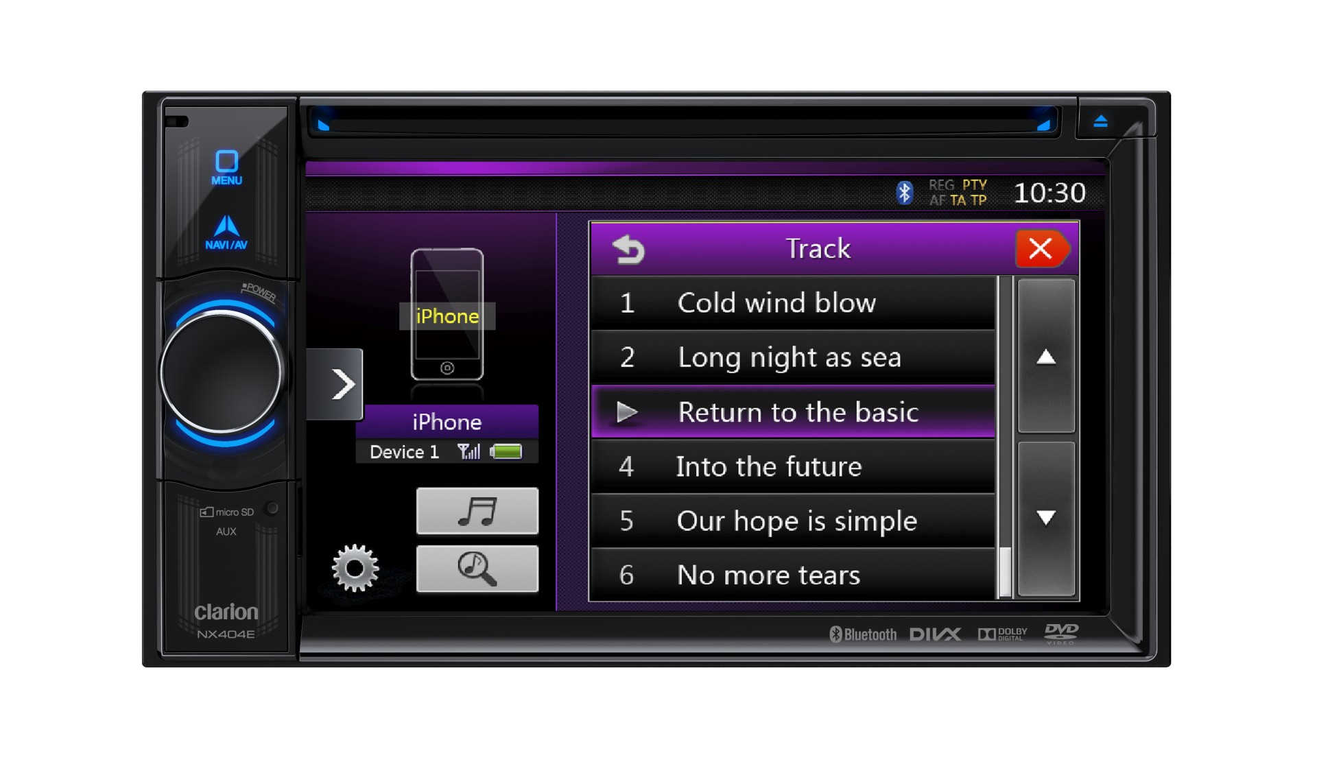 Σύστημα πολυμέσων Clarion NX404E

