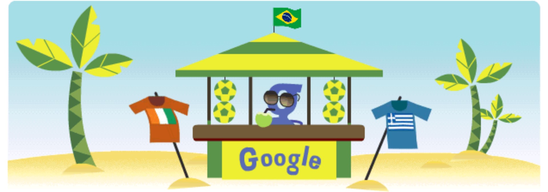 Το Doodle αφιερωμένο στη μάχη Ελλάδας - Ακτής Ελεφαντοστού