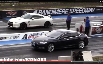 VIDEO: Κόντρα Nissan GTR vs Tesla Model S
