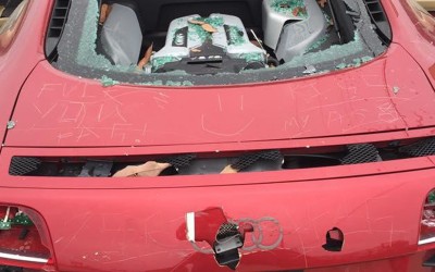Απατημένη γυναίκα καταστρέφει το R8 του άντρα της