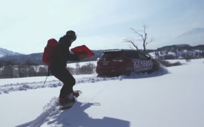 Delivery και στα χιόνια! (VIDEO)