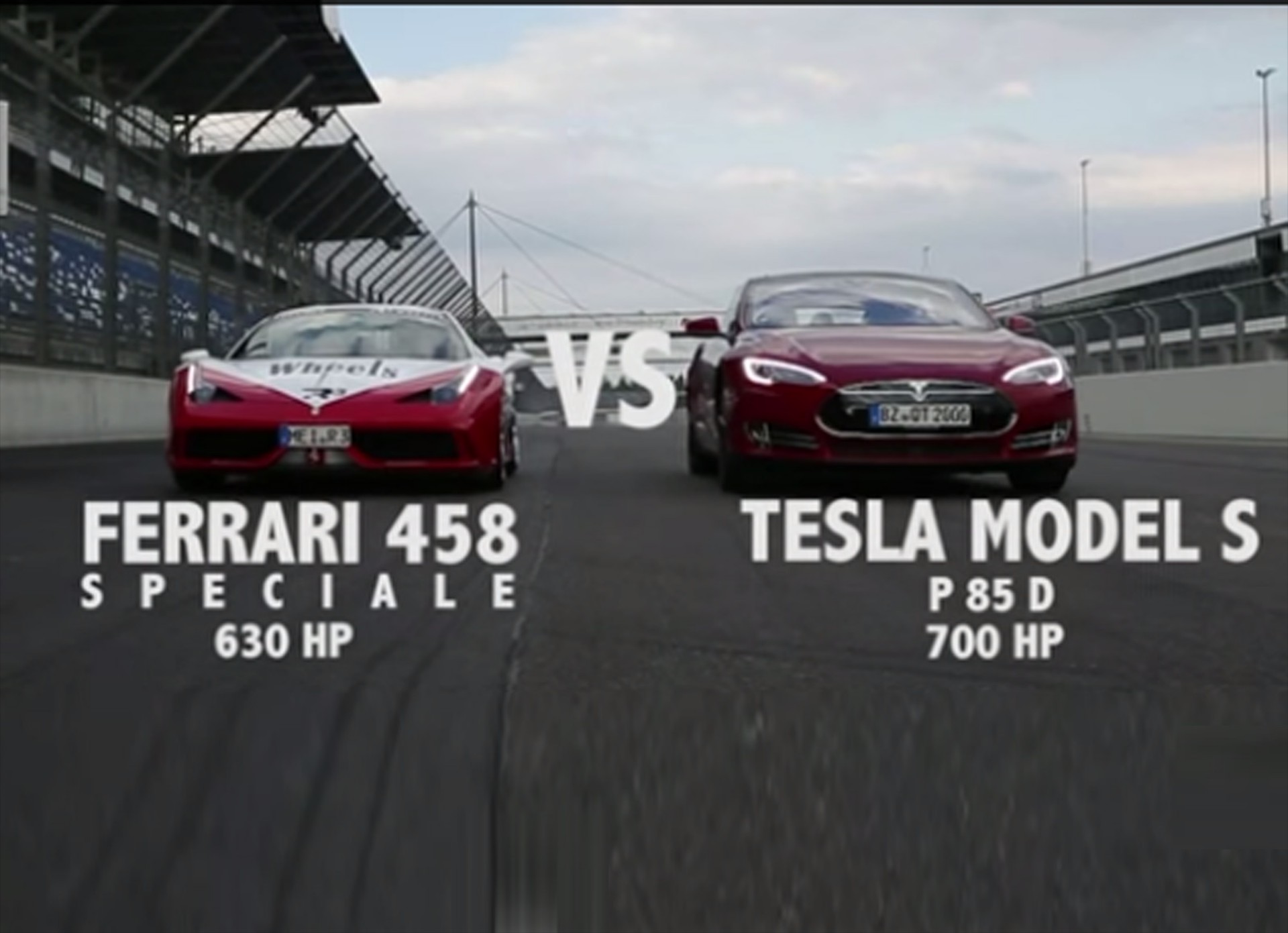 Tesla VS 458 Speciale: Στοιχήματα; (VIDEO)