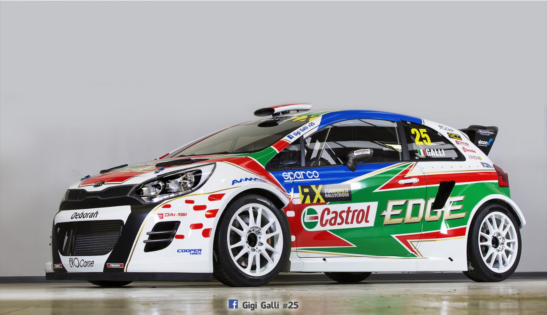Ο Gigi Galli με Kia Rio στο World Rallycross