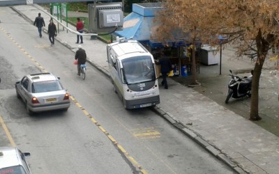 Ατύχημα είχε το αυτόνομο λεωφορείο των Τρικάλων
