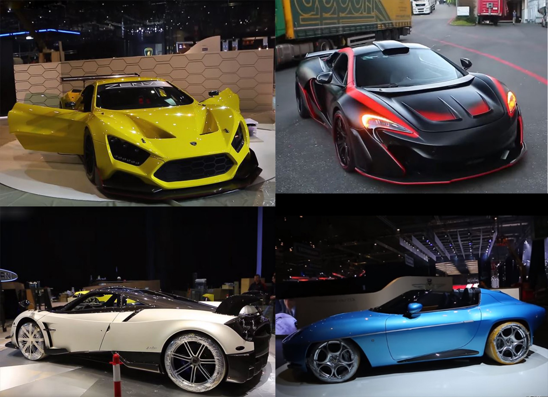4 supercars σχεδόν έτοιμα στη Γενεύη (video)