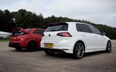 Κόντρα Honda Civic Type R vs VW Golf R (video)