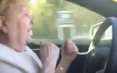 Γιαγιά φρικάρει με το αυτόνομο σύστημα της Tesla (video)