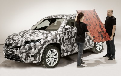 Το Skoda Kodiaq στο δρόμο αλλά με καμουφλάζ