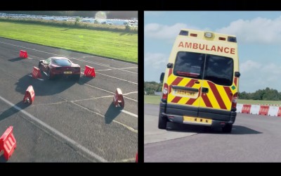 O Vettel οδηγεί ασθενοφόρο σε μια περίεργη κόντρα (video)