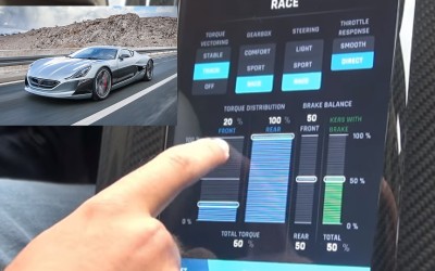 Τι δείχνει η κεντρική οθόνη του Rimac Concept One; (video)