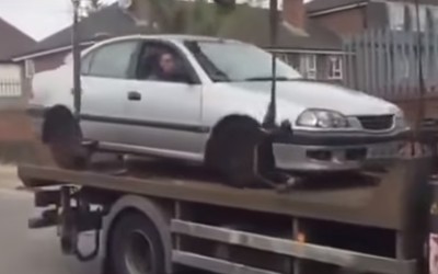 Η χειρότερη «απόδραση» από γερανό (video)