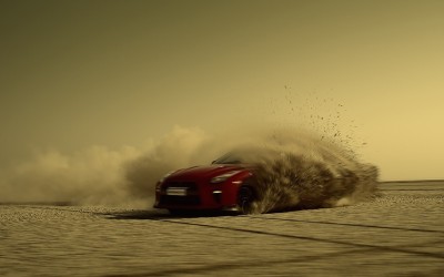 Ένα GT-R «σχεδιάζει» το χάρτη της Ινδίας (vid)