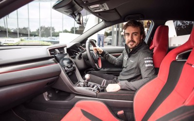 O Alonso στο τιμόνι του νέου Civic Type R (vid)