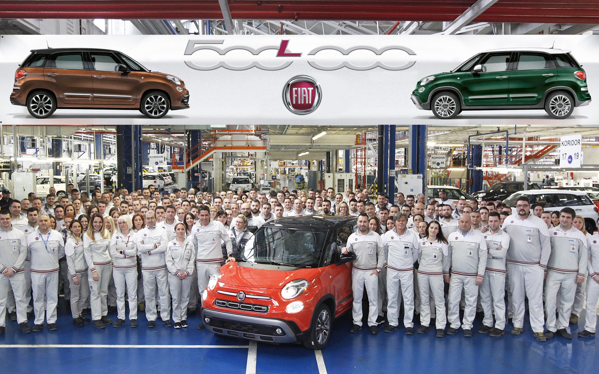Κατασκευάστηκε το 500.000στό FIAT 500L