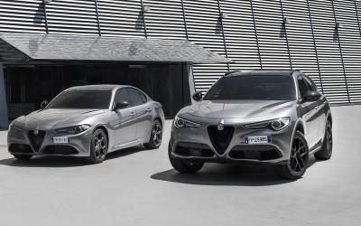 Giulia και Stelvio στο περίπτερο της Alfa Romeo στην Αυτοκίνηση