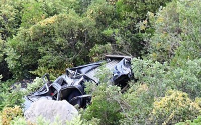 Αργολίδα: Οδηγός έπεσε σε γκρεμό 100 μέτρων και βγήκε ζωντανός (εικόνες)