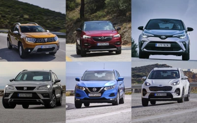 Δοκιμή 6 SUV βενζίνης: Εμφάνιση, τεχνολογία ή χώροι;