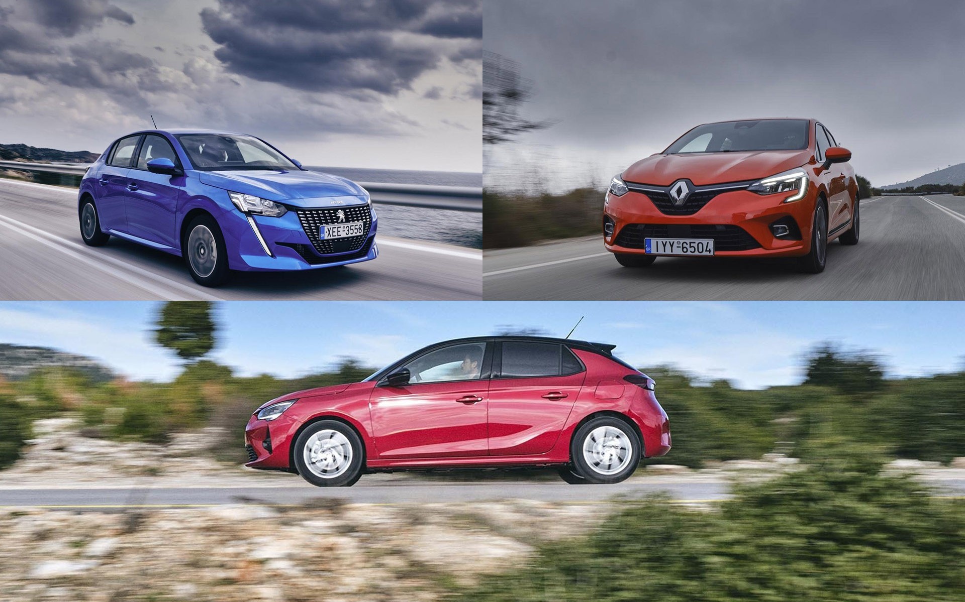 Δοκιμή 3 νέα σουπερμίνι: Corsa, 208, Clio. Πιο ικανά από ποτέ