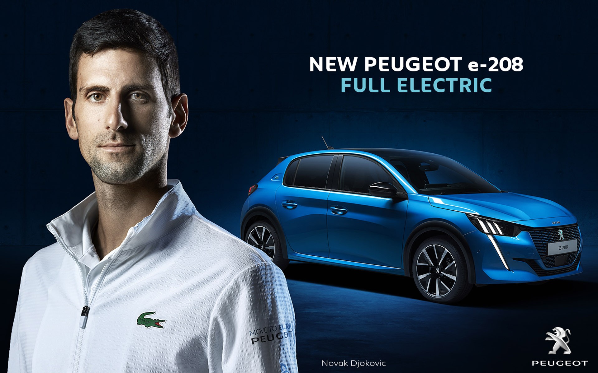 Το ηλεκτρικό Peugeot 208 με τον Djokovic (vid)