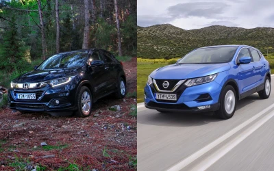 Δοκιμή: Honda HR-V 1.5 i-VTEC ή Nissan Qashqai 1.3 T-GDi 140;