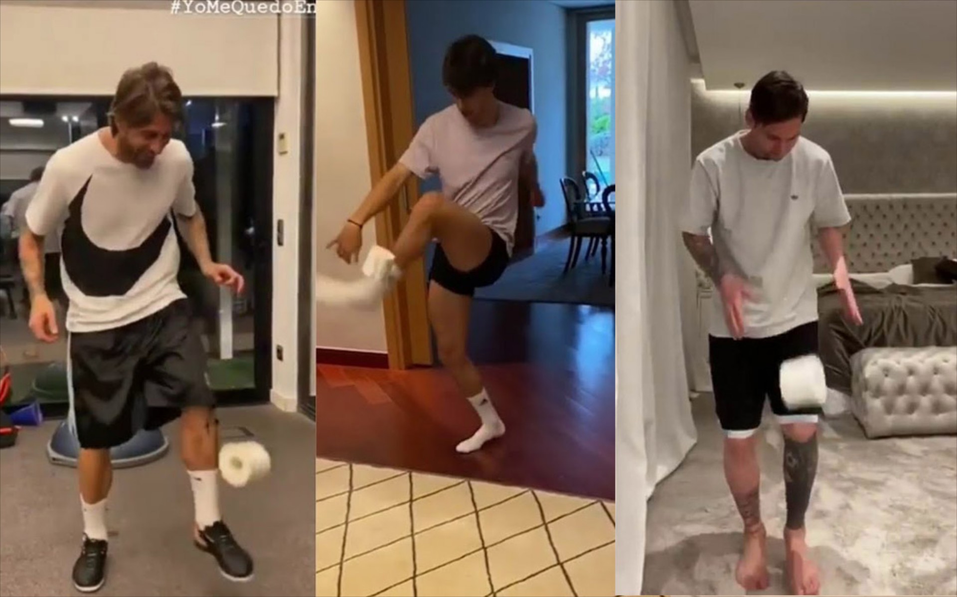 Video: Δείτε τι κάνουν οι Messi, Ramos, Coutinho, Ribery, Henry με το χαρτί υγείας!