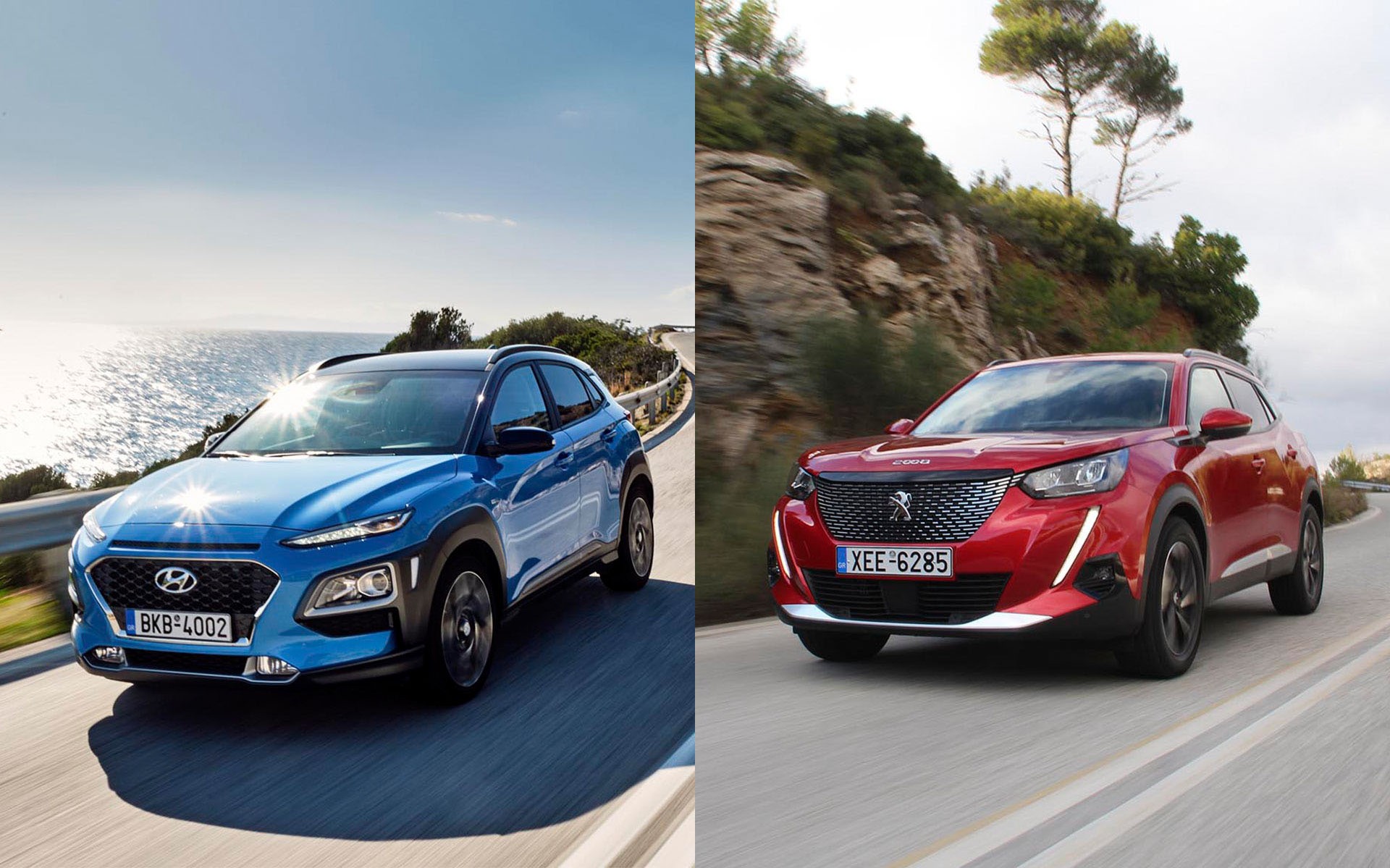 Δοκιμή: Hyundai Kona Hybrid ή Peugeot 2008 Diesel;