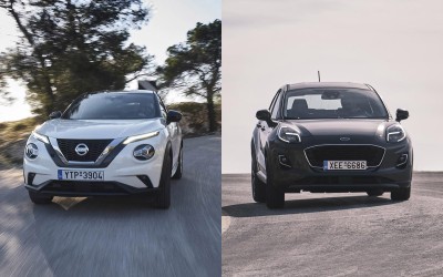 Δοκιμή: Ford Puma ή Nissan Juke;