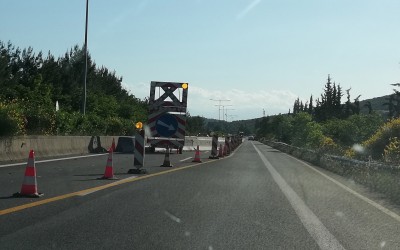 Έργα στην εθνική οδό από Βαρυμπόμπη έως Αφίδνες