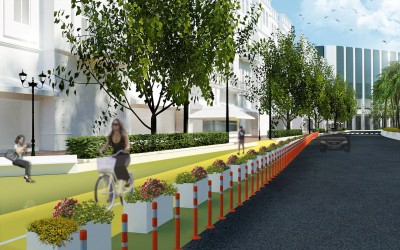 Δύο λωρίδες για τα αυτοκίνητα και ποδηλατόδρομος: Τι αλλάζει από το πρωί της Κυριακής στην Πανεπιστημίου