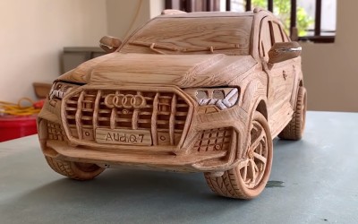 Ένα Audi Q7 υπό κλίμακα, φτιαγμένο από ξύλο στο χέρι [Video] 