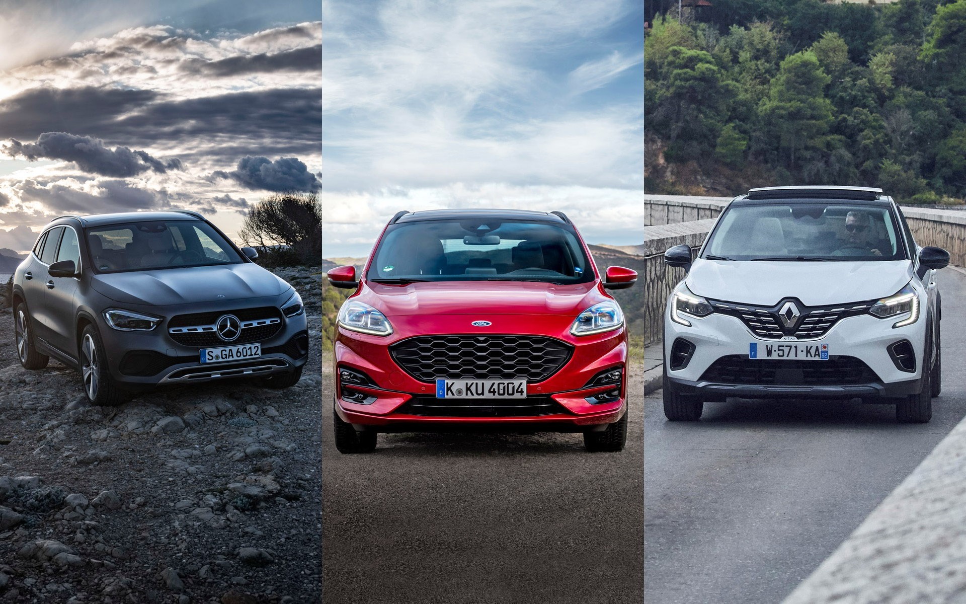 GLA, Kuga ή Captur; Ποιο από τα 3 SUV ψηφίσατε ότι σας ταιριάζει καλύτερα; 