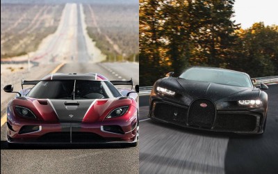 Μάχη γιγάντων ανάμεσα σε Koenigsegg Agera RS και Bugatti Chiron στο σπριντ 0-400 km/h-0! Ποιος κέρδισε;  [Video]