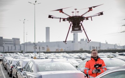 Τα drones αναζητούν τα αυτοκίνητα στο εργοστάσιο της Audi