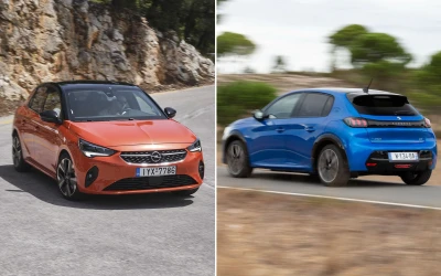Δοκιμή ηλεκτρικό σουπερμίνι: Opel Corsa-e ή Peugeot e-208;