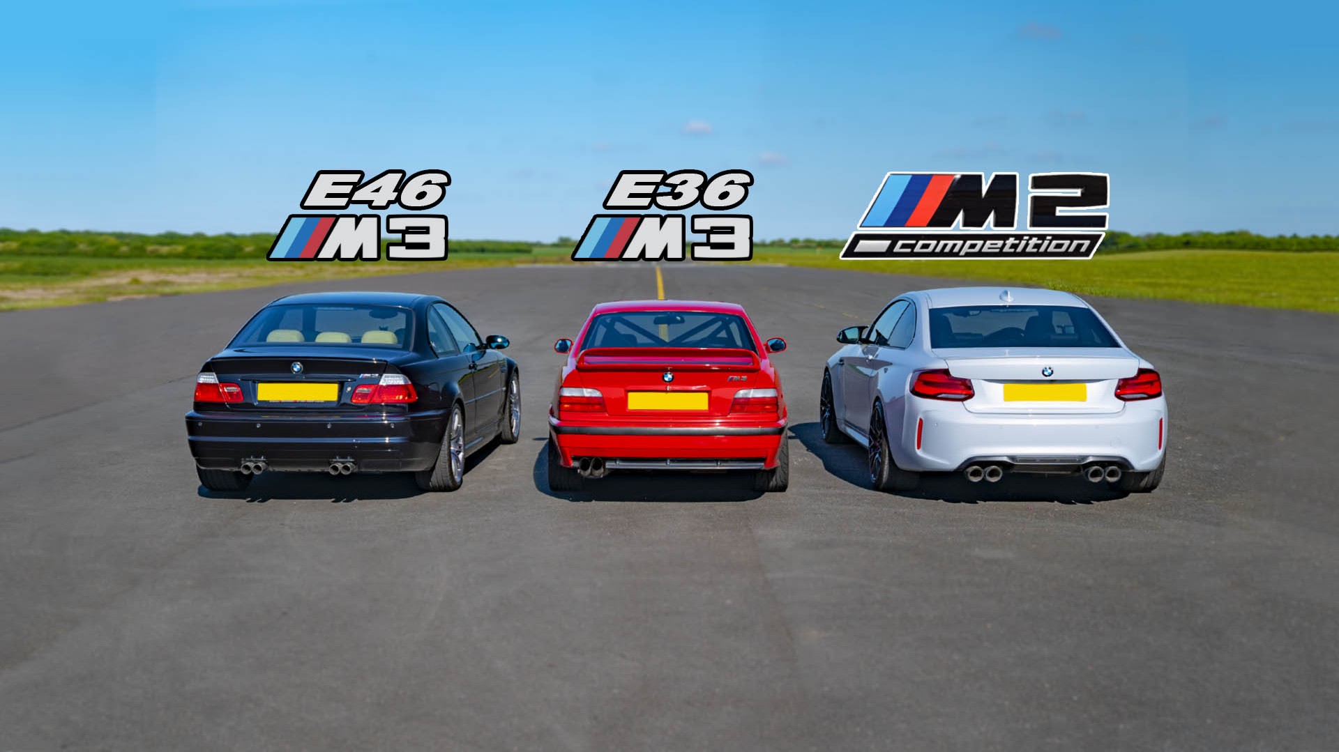 Drag Race by M division: BMW E46 M3 vs E36 M3 vs M2 Competition [Video]
