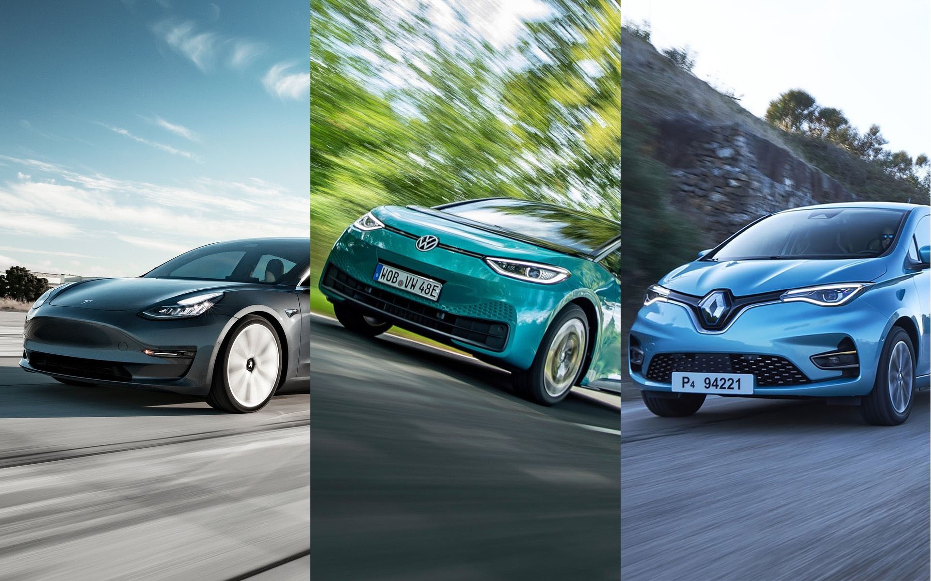 Το Volkswagen ID.3 πέρασε τα Tesla Model 3 και Renault ZOE